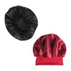 Minkissy 2sets Sleep Hat Elastic Brim Patient Headwear Hair Bonnet