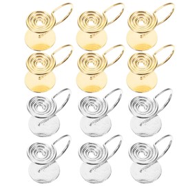 Holibanna Pressure Earrings for Keloids: 12pcs Compression Earrings Clip On Earring Ear Cuff Metal Spiral Non-pierced Earrings Faux Nose Ring for Women Men, Small, F16E2SX11016OPEIE7