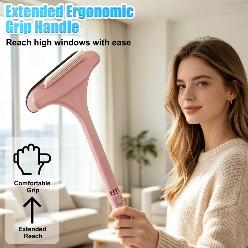 Window Screen Cleaner,2026New Upgraded 2in1 Detachable Window Cleaning Brush with