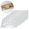 Noalife Zipper Plastic Bags for Bills Horizontal Bill Collecting Bags