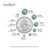 Beadsland 576pcs Flat Back Crystal Rhinestones Round Gems for Nail