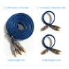 Cable Rca Y Griega Cable Para Car Audio Conectores 3pz