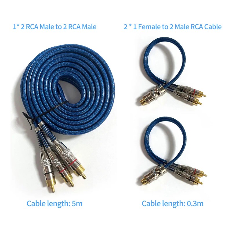 Cable Rca Y Griega Cable Para Car Audio Conectores 3pz