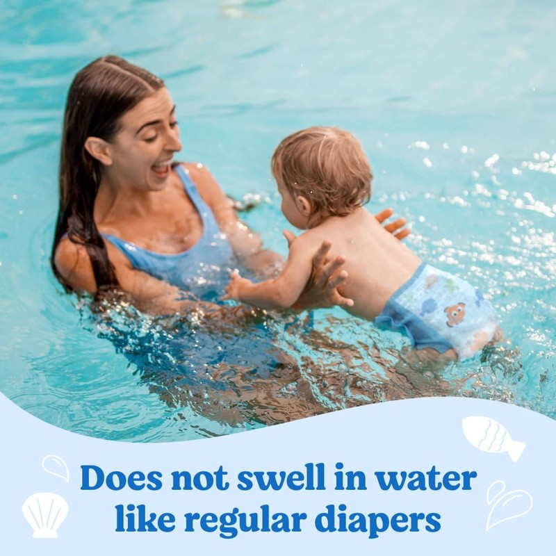 Huggies Little Swimmers Disposable Swim Diapers, Size 5-6 (32+ lbs),