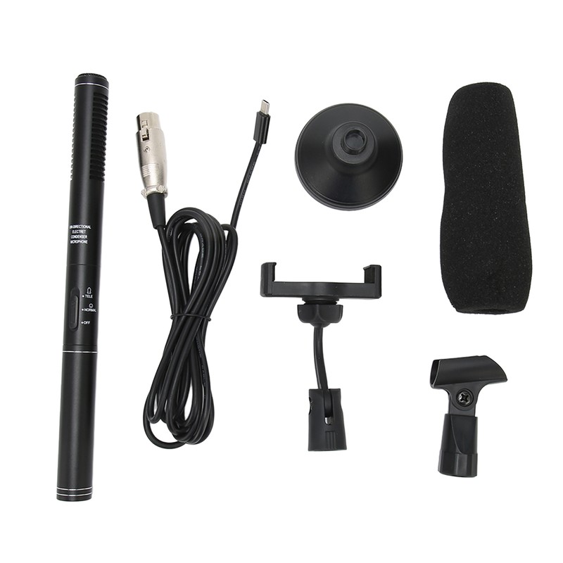 Handheld Interview Microphone Live Broadcast Wired Professional Portable Reporter Microphone
