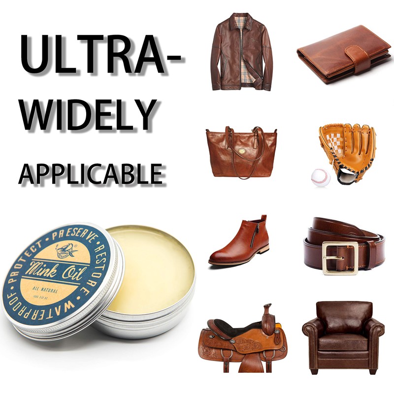 SALTY FISH Mink Oil for Leather Boots, Leather Conditioner and