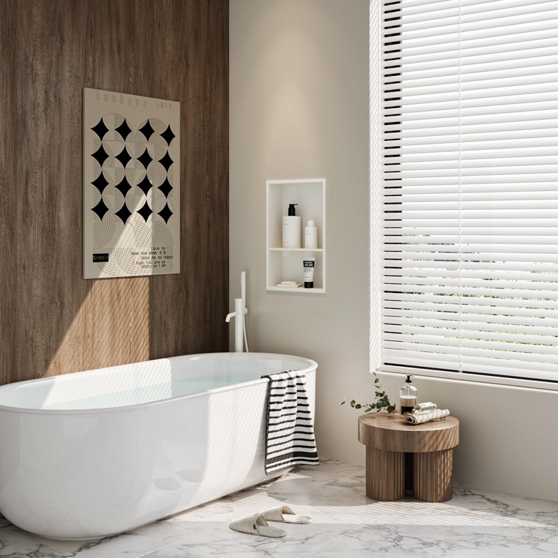 Qeke Stainless Steel Shower Niche 18" X 12", No Tile