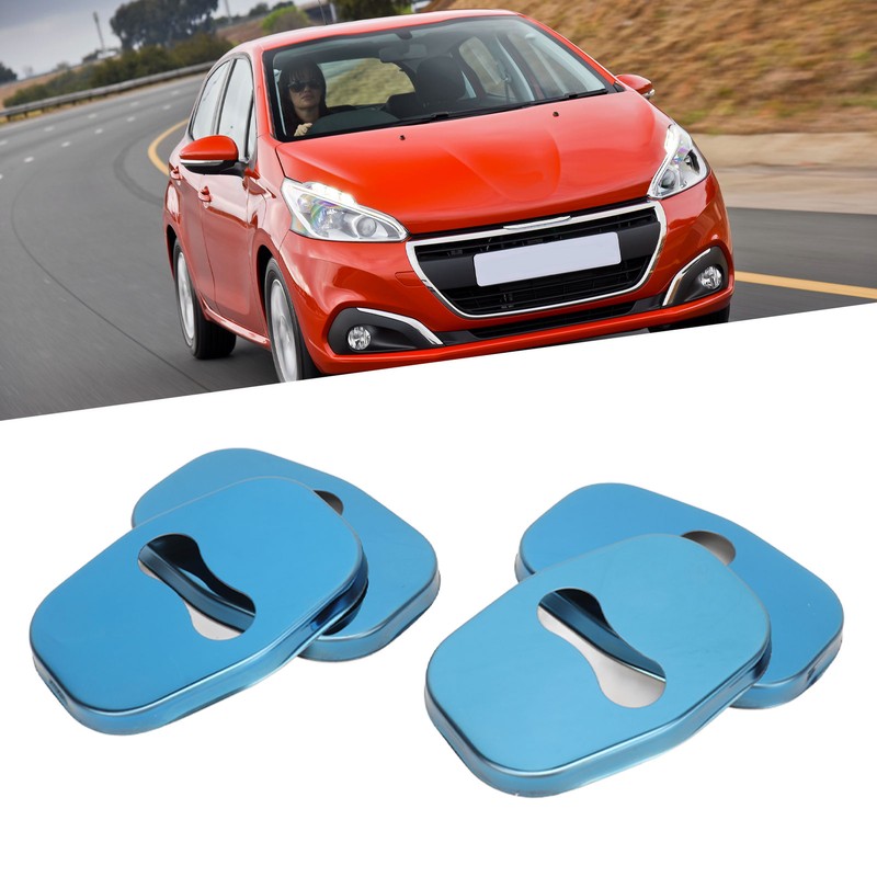 4PCS Door Lock Striker Cover Stainless Steel Strong Protection Replacement