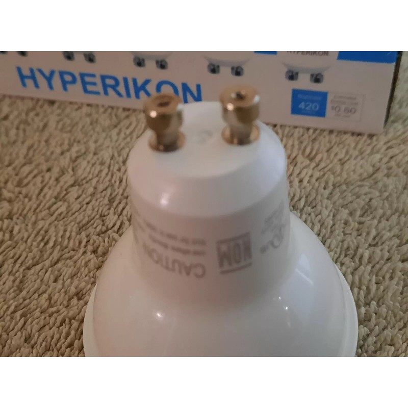 Hyperikon SGU10-27N LED 85-265v 5W, GU10 Bi-Pin Base Spotlight Bulb,
