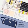 KALIDI Pencil Case 2 Compartments Extra Large Pencil Case School