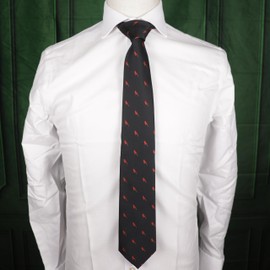 MENDEPOT Red Birds Pattern Necktie With Gift Box Northern Cardinal Pattern Tie