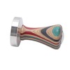 Colorful Wood Coffee Flat Tamper Stainless Steel Base Powder Hammer