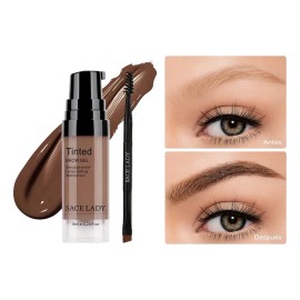 Sace Lady Gel Para Cejas Tinte Larga Duración 24h y A prueba de agua 6ml 01 Marrón Claro