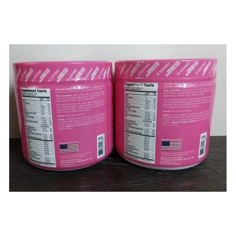 2 Pack BioSteel Sports Hydration Mix Watermelon Flavor 5oz 140g