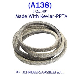 VIGORWORK Mower Deck Belt - A138 140" - Made in Kevlar, Replacement V-Belt for 50in TimeCutter Z Mower Toro 110-6892