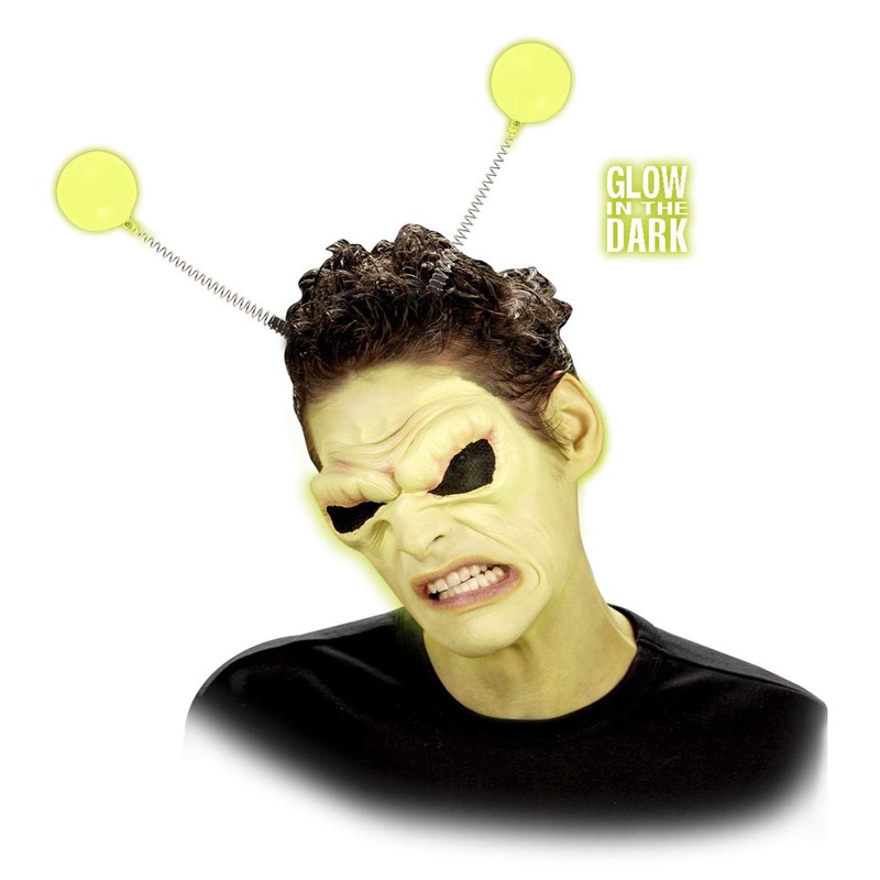 shoperama Headband with Fluorescent Balls Neon Antennas Alice Band Alien