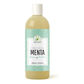 Tónico facial de menta 1 L, frescura e hidratación día y noche para cualquier piel