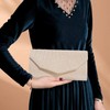 Sertay Elegant Envelope Bag, Sparkle Evening Bag, Removable Chain, Shoulder