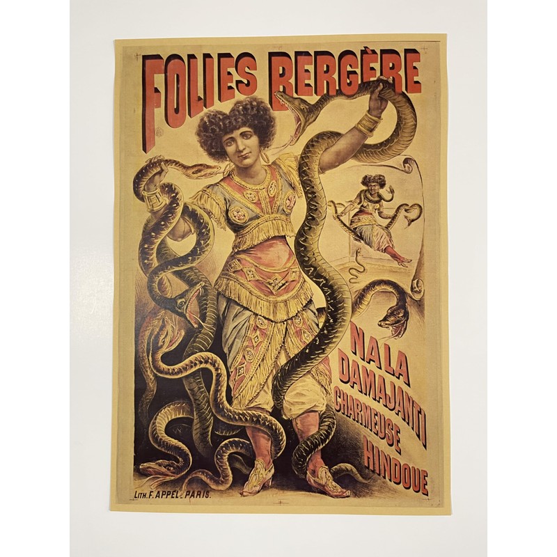Freak Show Circus Poster Print Snake Lady Picture