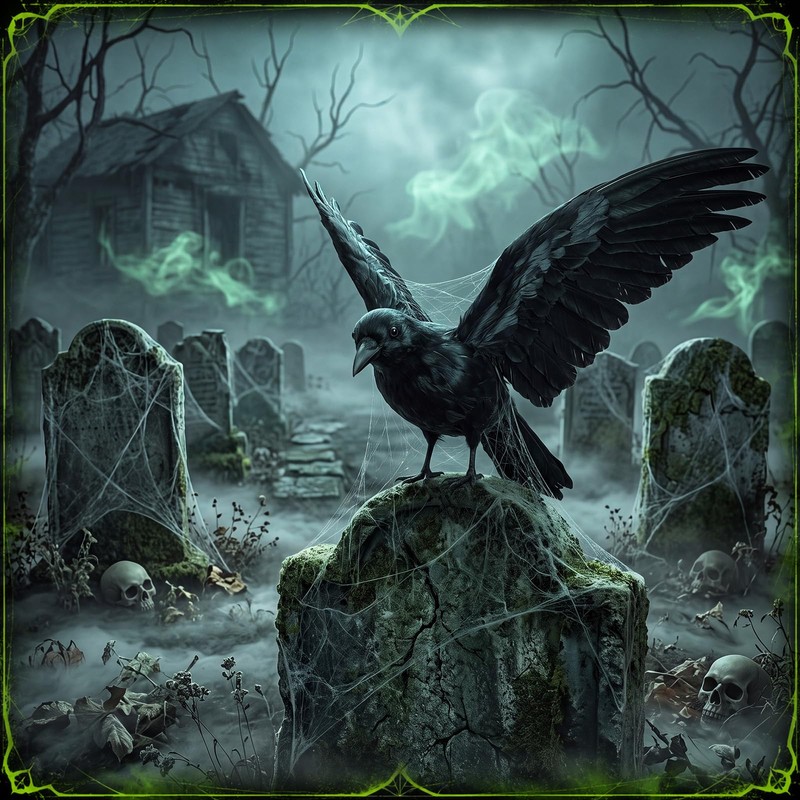 Hoteam 3 Pack Realistic Crow Decoys Halloween Decorations, Black Crows,L