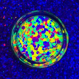 Slayfire Cosmetics Funfetti Loose Glitter - Neon UV Confetti Mix by Slayfire Cosmetics - Size: Small