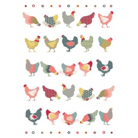 Kracht Tea Towel Half-Linen White 50 x 70 cm Pack of 3