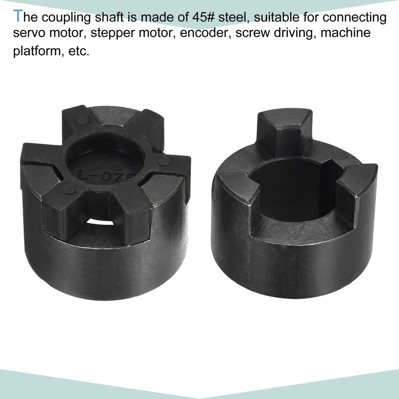 sourcing map Flexible Clutch Shaft 25mm to 25mm 51mm x