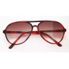 Reading Glasses Bifocal TINTED 70-80's Office Style ~ Red Tort
