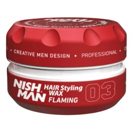 Cera Styling Wax Flaming Roja Aroma Dulce 150ml - Nishman
