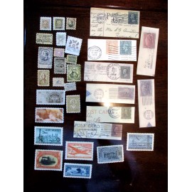 Set/31 REPRINT Craft, Scrapbooking, Junk Journal Sticker Stamps/Postcar