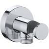Duravit Universal Wall Outlet, Wall Outlet with Shower Holder, Round