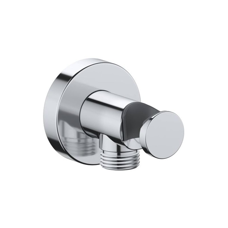 Duravit Universal Wall Outlet, Wall Outlet with Shower Holder, Round
