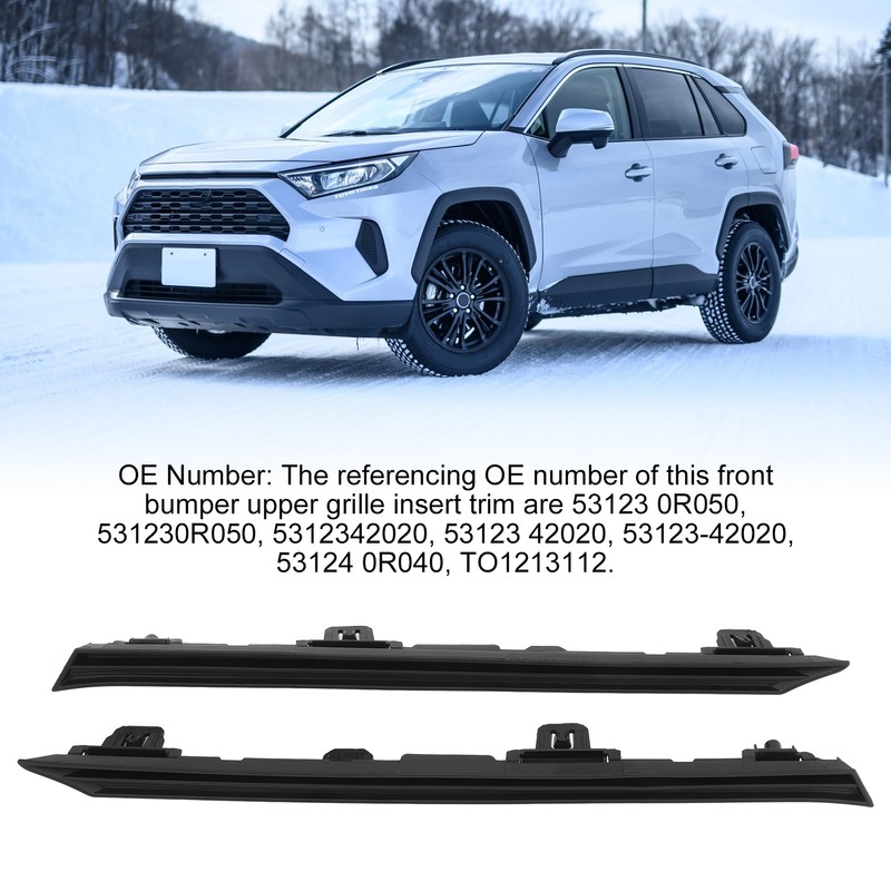 Front Bumper Upper Grille Insert Trim 53123 0R050 High Strength