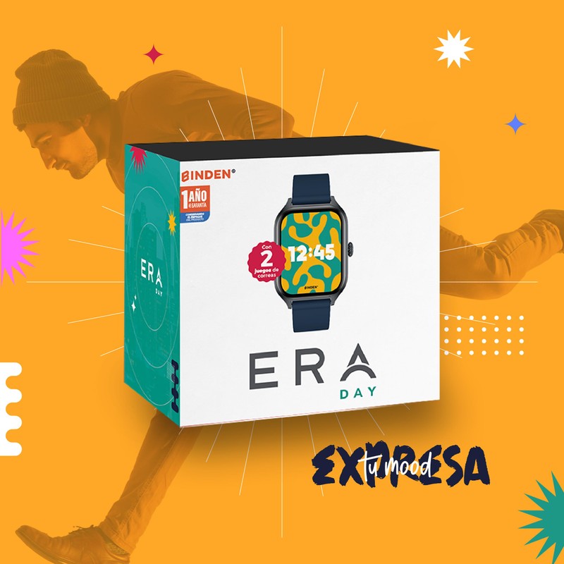 BINDEN - Smartwatch ERA Day, Asistente de Voz, Llamadas, Bluetooth,
