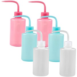 Gatuida 6pcs Eyelash Cleaning Bottles Squeeze Wash Bottles for Eyelash Grafting Leakproof Design Convenient and Flexible Water for Salon Use