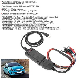Yctze ECU Chip Tuning Tool, schwarz MPPS V21 Haupt + Tricore + Multiboot Tricore Kabel ECU Chip Tuning Scanner für die Autodiagnose （ABS)