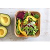 FOOGO Green 25 Disposable Palm Leaf Bowls, 5.5" (13cm) 19.4oz