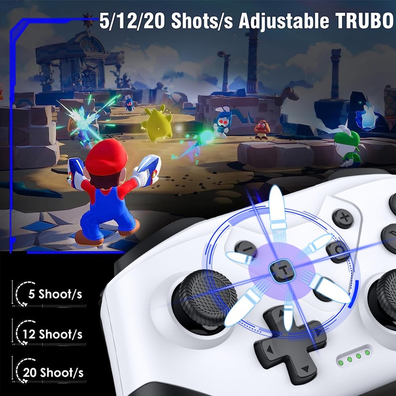 Switch Controller, Wireless Switch Controller for Switch/Switch Lite/Switch OLED, Extra