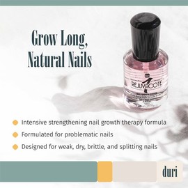 duri duri Rejuvacote 1 Nail Growth System - Original Maximum Strength Formula - Nail Strengthener and Nail Growth, 4 fl. oz. Refill Bottle Clear