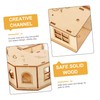 Gatuida Wooden Hamster Tunnel Maze Pet Labyrinth for Small Animals