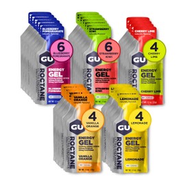 GU GU Energy 24-Count Original Roctane Ultra Endurance 24-Count Energy Gels Running Biking Hiking Skiing Sports Nutrition