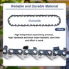 ZOCONE 3Pcs 6 Inch Chainsaw Chains, Small Chain Saw Chains