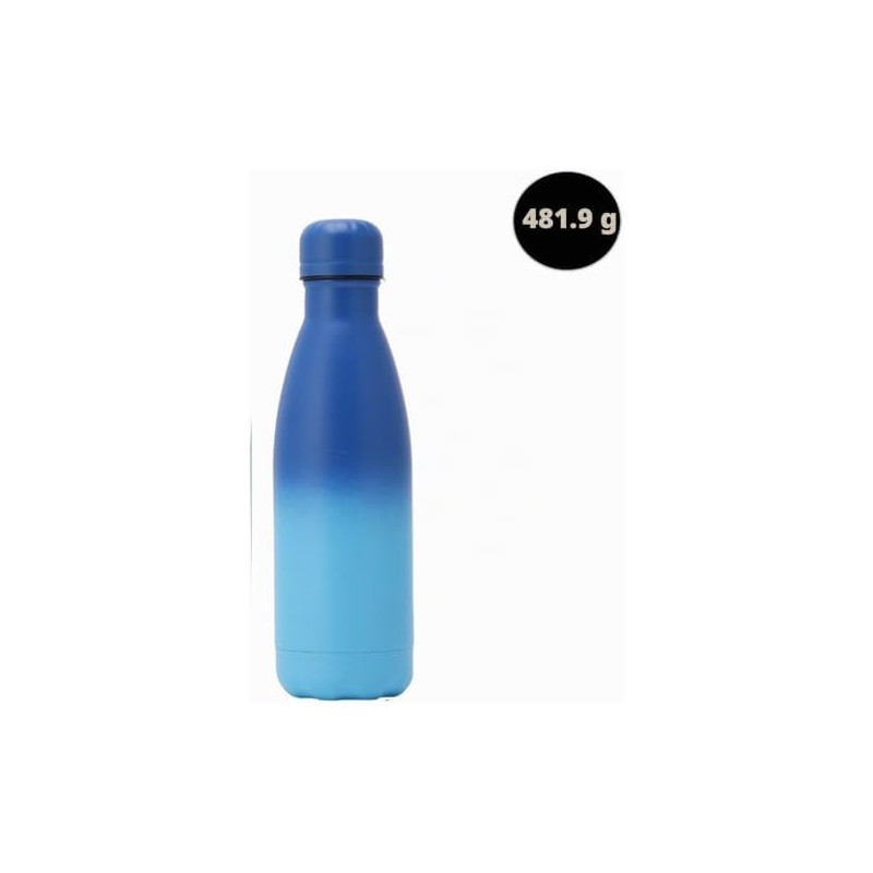 17oz500ml-Botellas de Agua de Acero Inoxidable (Azul)