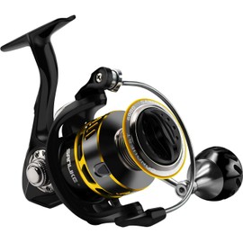 SAN LIKE Spinning Reel Fishing Reel - Smooth Performance Carbon Fiber 40.5 Lbs Max Drag Saltwater & Freshwater 7+1 Stainless BB Ball Bearing 5.2:1 Gear Ratio for Saltwater or Freshwater Size 3000-6000