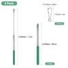 M METERXITY 4-Pack 3.94Ft/1.2M Telescopic Handheld Flagpoles, Telescopic Flag Pole