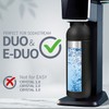 Parateck 18/8 Stainless Steel Bottle for Sodastream DUO, E-DUO, 1L