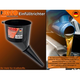 Hero Filling Funnel Extra Stable Fuel Funnel Angled Sieve Oil Service Plastic Oil Funnel Car Oil Petrol Funnel Diesel Funnel Water Funnel Watering Funnel Large Petrol Diesel Water