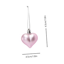 SHOWERORO Valentine's Day Heart Pendant Decor 24pcs Home Party Wall Hanging Love Hanging Adorn