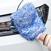 Microfiber Car Wash Mitt for Exterior Cleaning – Thick Blue