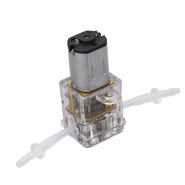 Yunseity Micro Peristaltic Pump, 1ml / min 0.001m Titration Self Priming Pump Miniature, Metering Measuring Liquid Dosing Pump for Beauty Medical Instruments